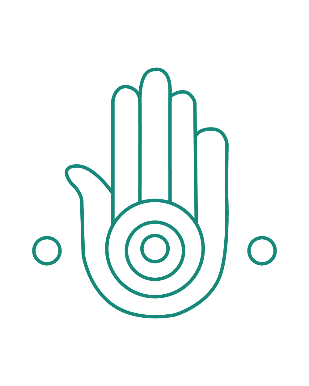 Counselling hand icon